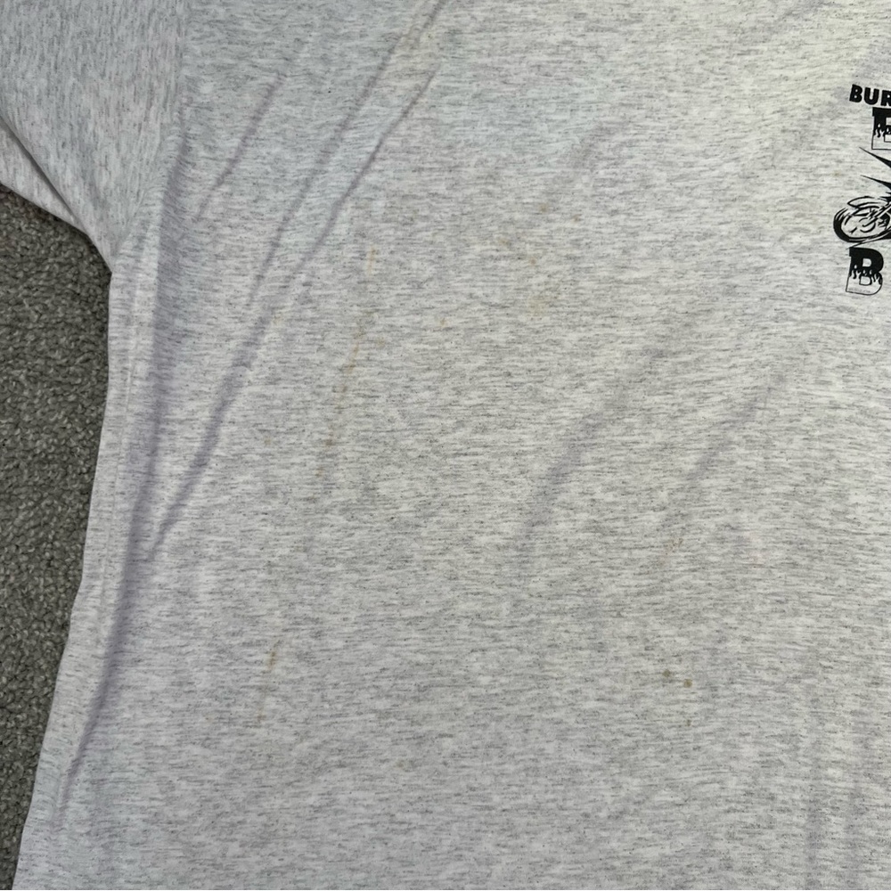 Vintage bike bash shirt mens 2XL gray Burlington inn ride‎ for charity biker y2k - Picture 6 of 11
